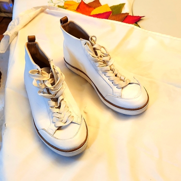 MASSIMO DUUTI LEATHER TENNIS SHOES - Picture 2 of 8